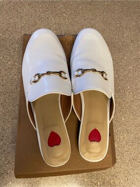Bohemian Arqa white mule shoes size 9